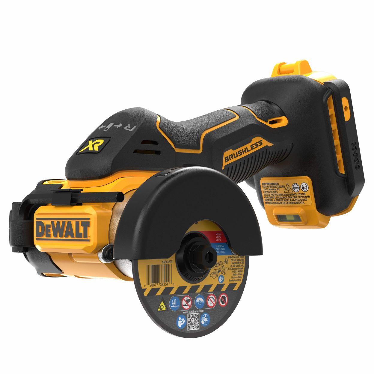 Аккумуляторная отрезная машина DEWALT DCS438N, 18 В, 76 мм, 20000 об/мин, без АКБ и ЗУ (УЦЕНЕННЫЙ ТОВАР) (DCS438N-XJ/U)