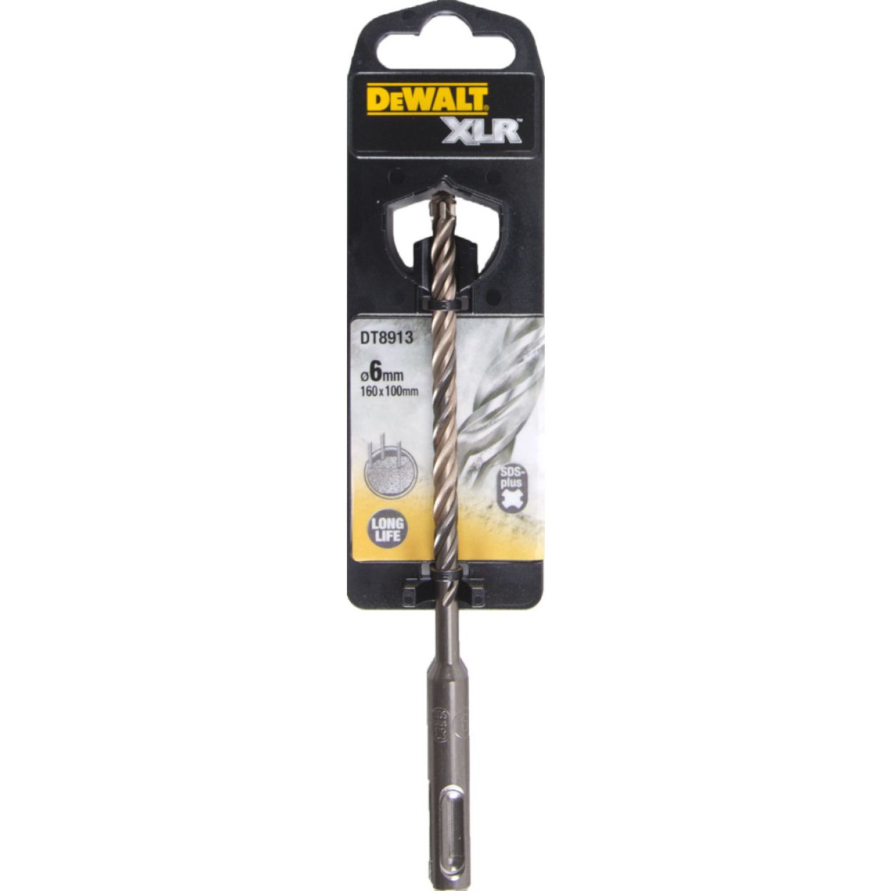 Бур DEWALT DT8913, SDS-Plus, XLR, по бетону, (6 x 100 x 160)