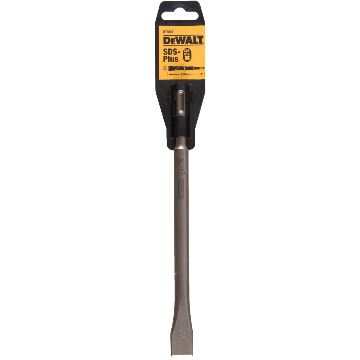 Зубило плоское DEWALT DT6802, SDS-Plus, (250 x 20 мм)