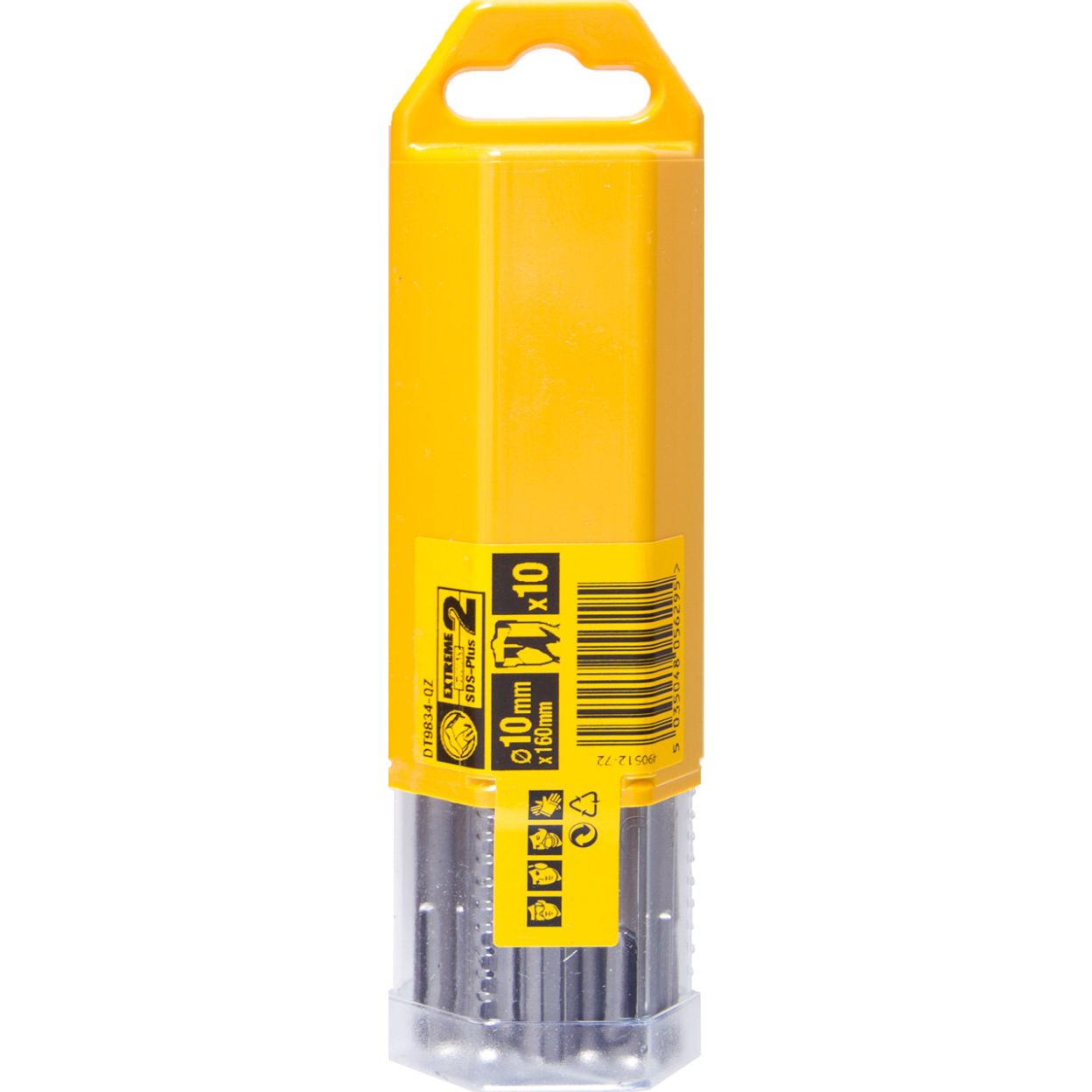 Бур DEWALT EXTREME DT9834, SDS-Plus, 10 x 160 x 100, 10 шт.