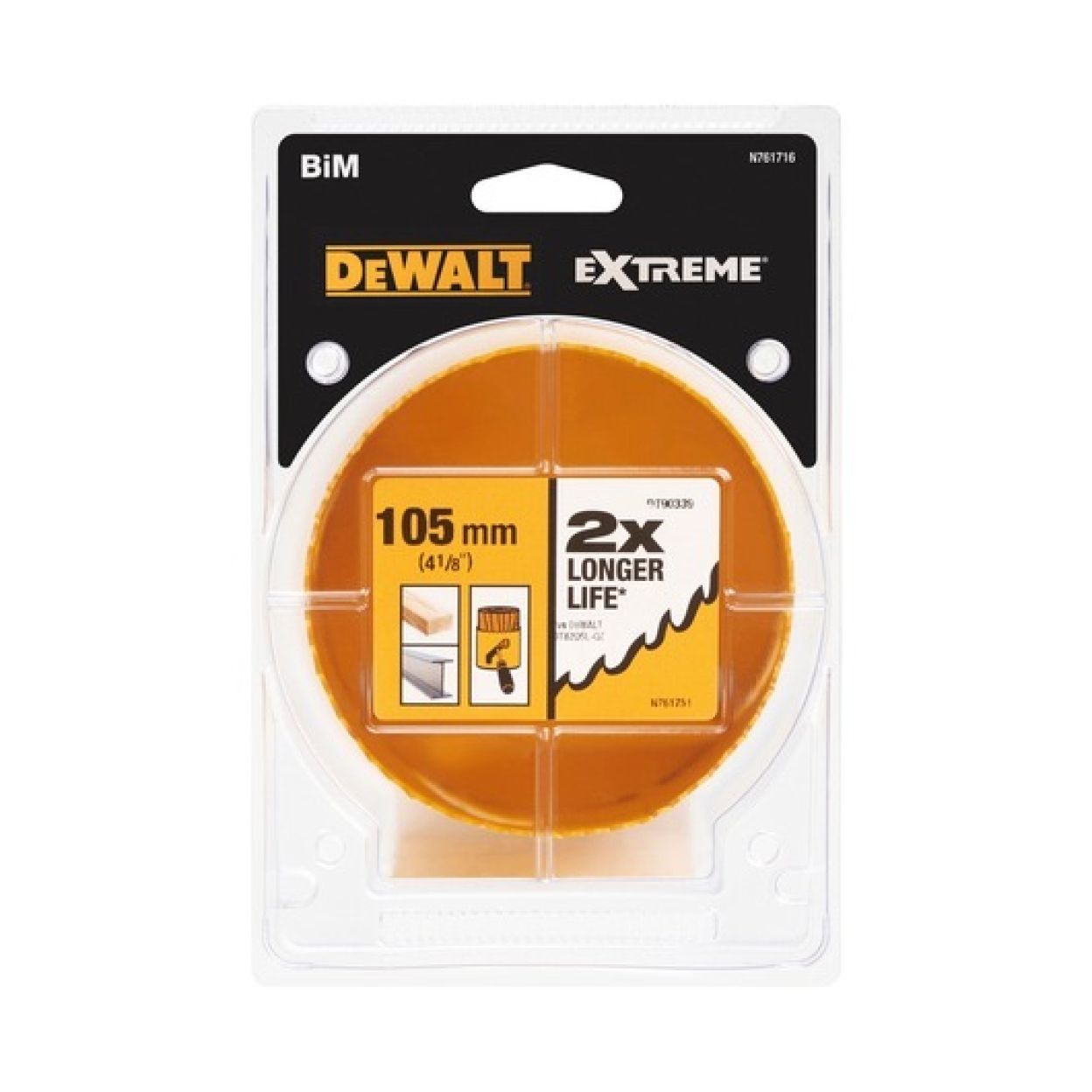 Коронка DEWALT DT90339, 105 мм, 1 шт. (DT90339-QZ)