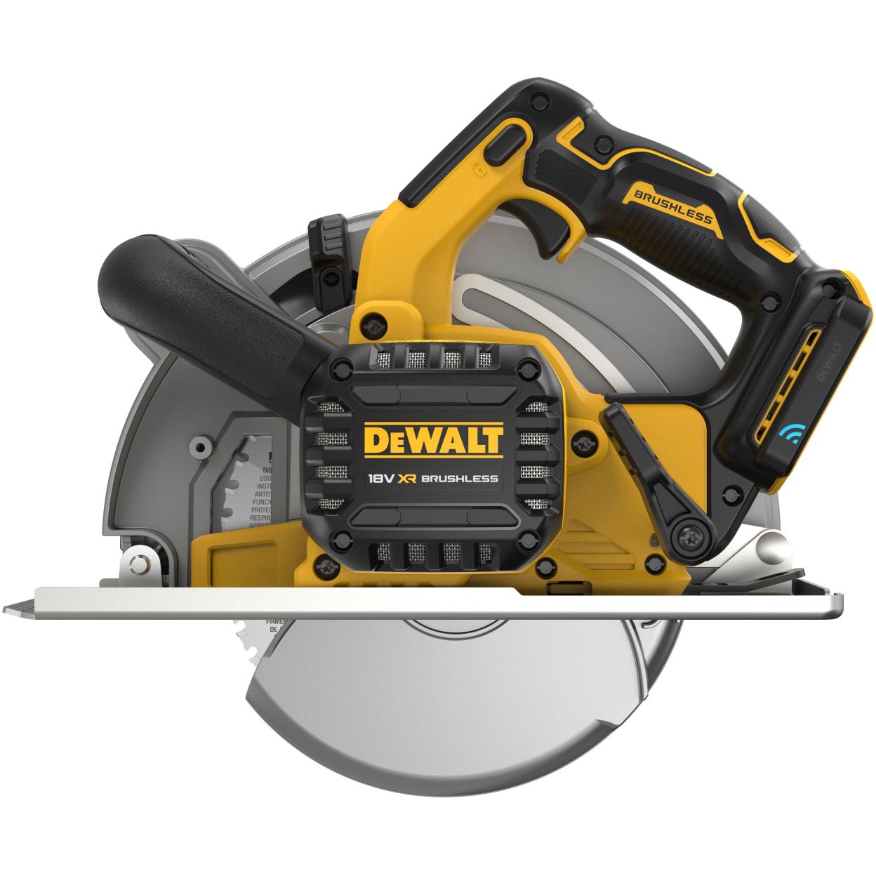 Аккумуляторная дисковая пила DEWALT DCS383H2, 18 В, 184 мм, 3900 об/мин, с 2 АКБ 5 Ач и ЗУ, в кейсе TSTAK (DCS383H2-QW)