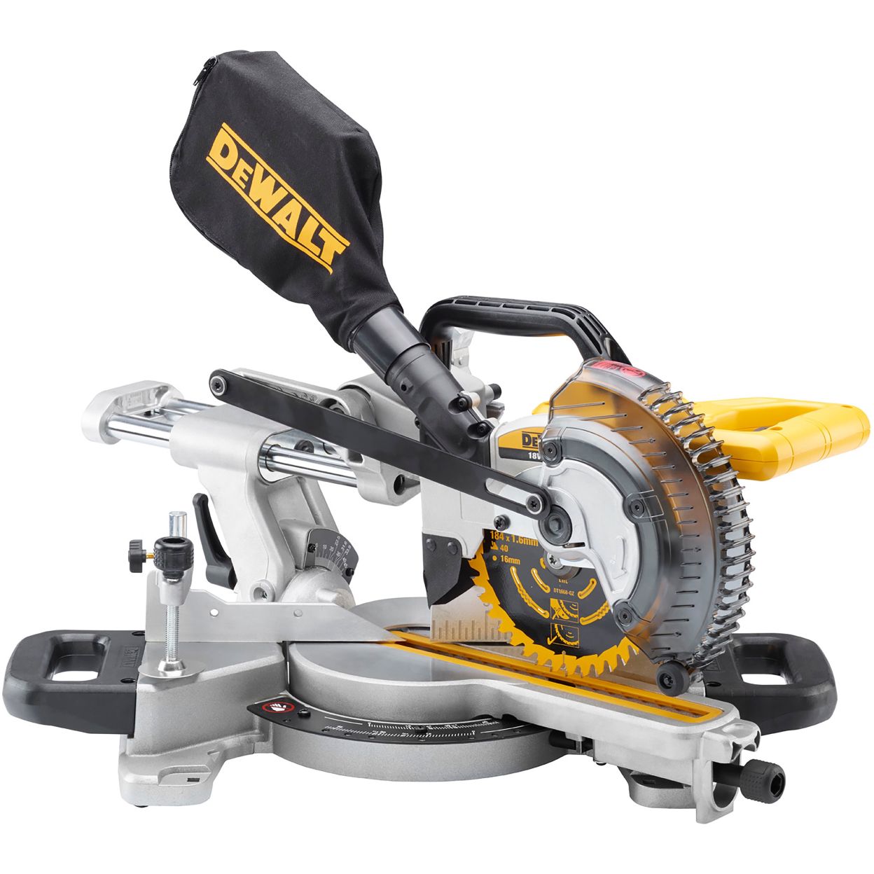 Аккумуляторная торцовочная пила DEWALT DCS365N, 18 В, 184 мм, 3750 об/мин, без АКБ и ЗУ (DCS365N-XJ)