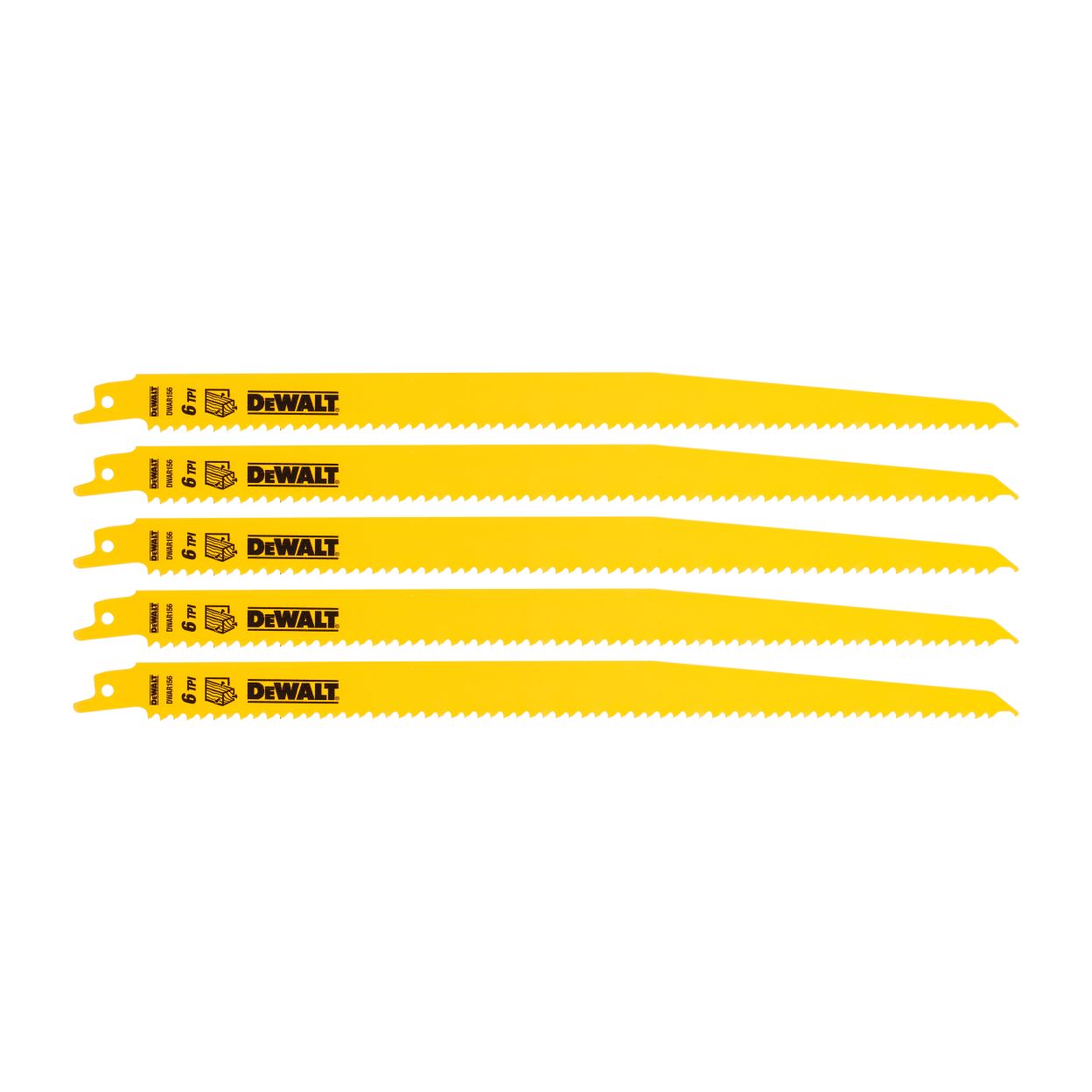 Полотно DEWALT DT2350, по дереву для сабельных пил биметаллическое, BiM, 305 x 4.2 мм, S1411DF, 5 шт.