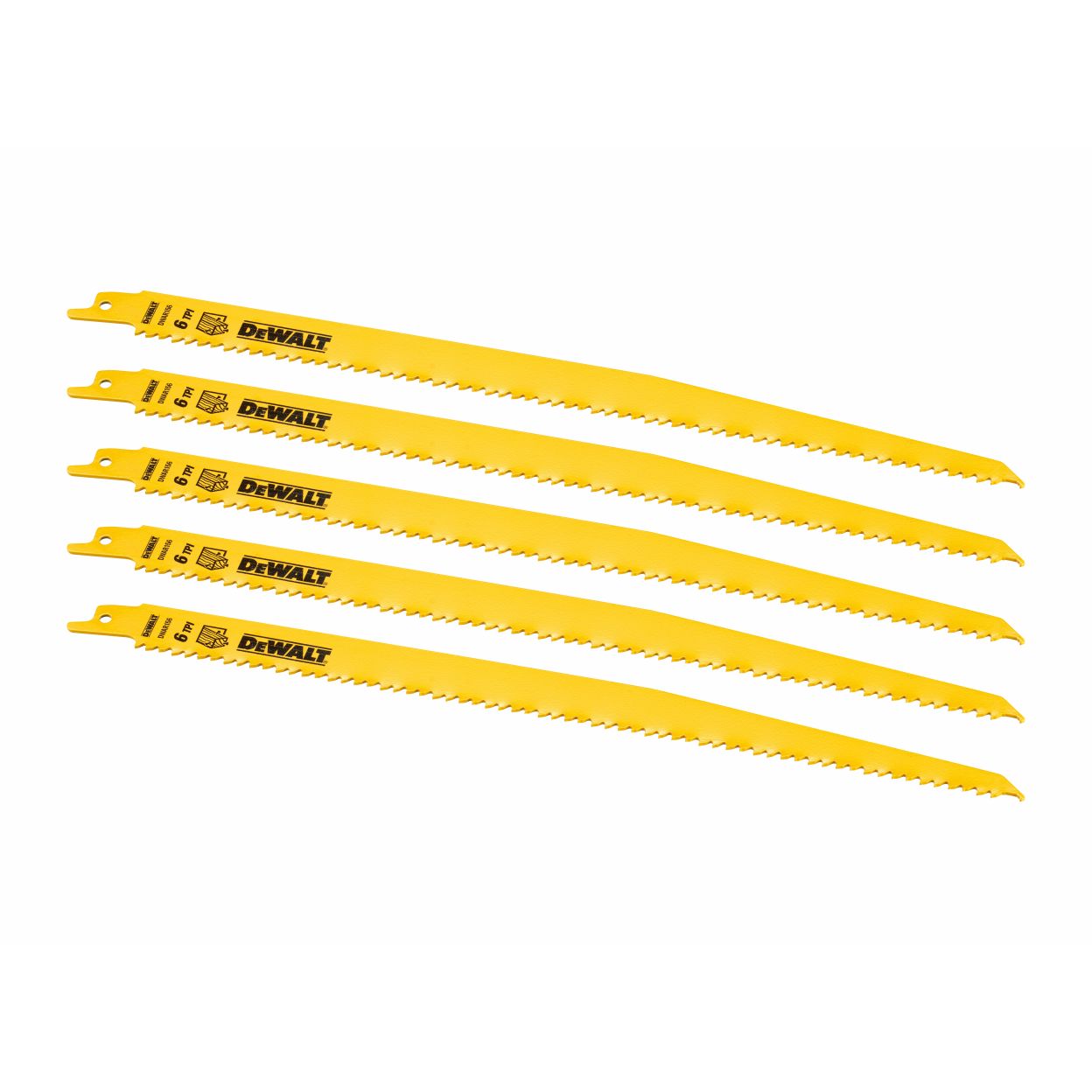 Полотно DEWALT DT2350, по дереву для сабельных пил биметаллическое, BiM, 305 x 4.2 мм, S1411DF, 5 шт.