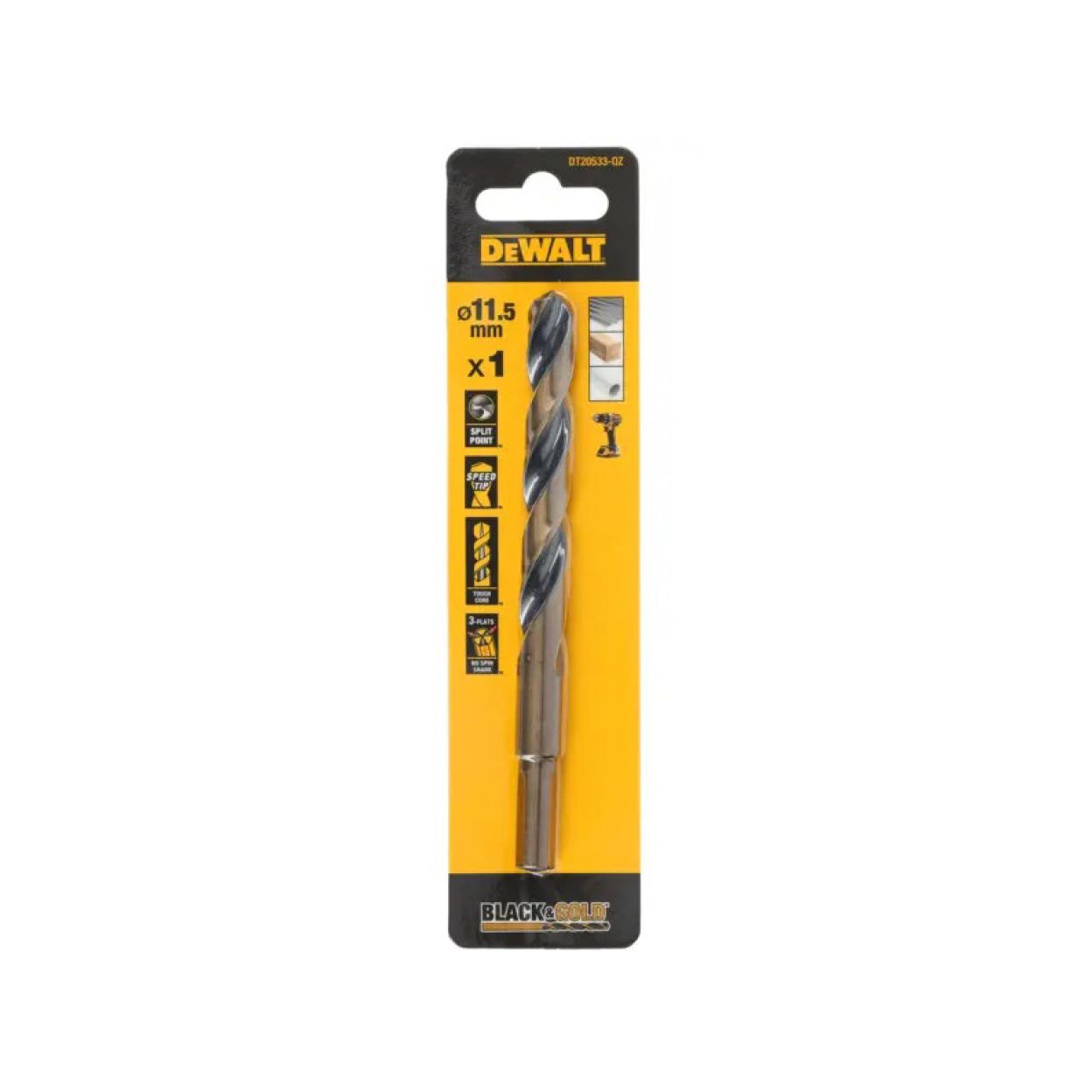 Сверло по металлу DEWALT DT20533, 11.5x94x142 мм, 1 шт. (DT20533-QZ)