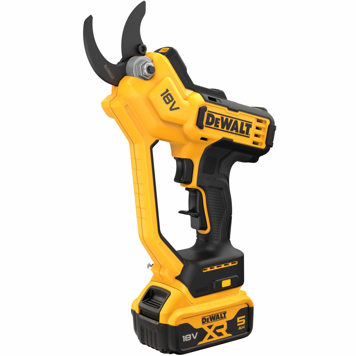 Аккумуляторный секатор DEWALT DCMPP568P1, 18 В, рез до 38 мм, с АКБ 5 Ач и ЗУ (DCMPP568P1-QW)
