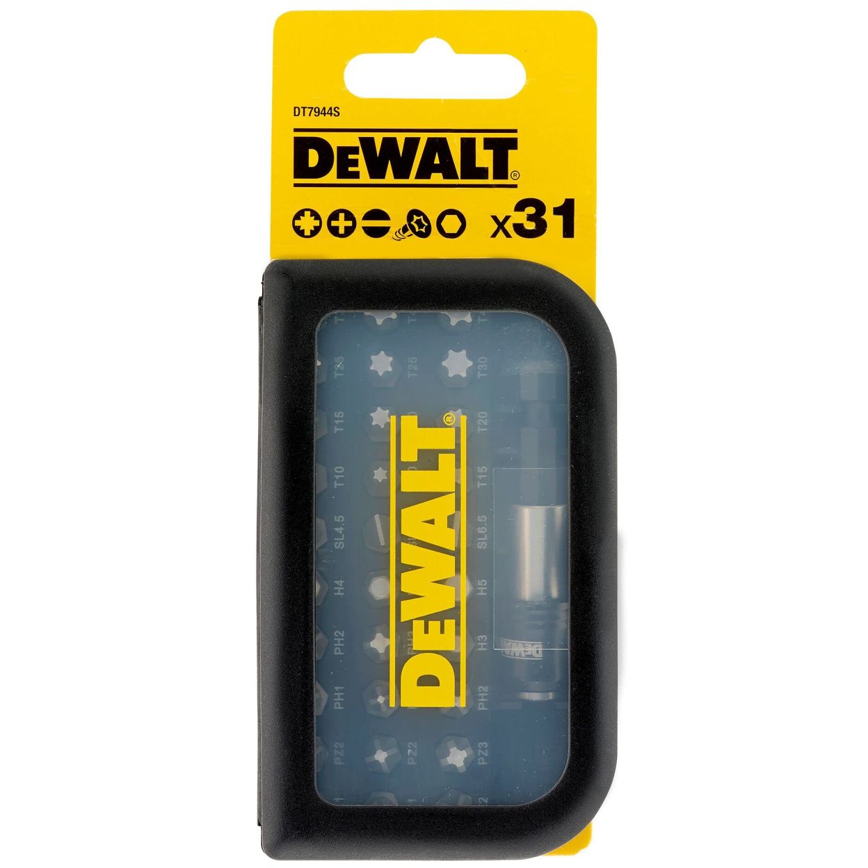Набор бит DEWALT , 25 мм, HEX, 31 шт., в кейсе (DT7944TS-QZ)