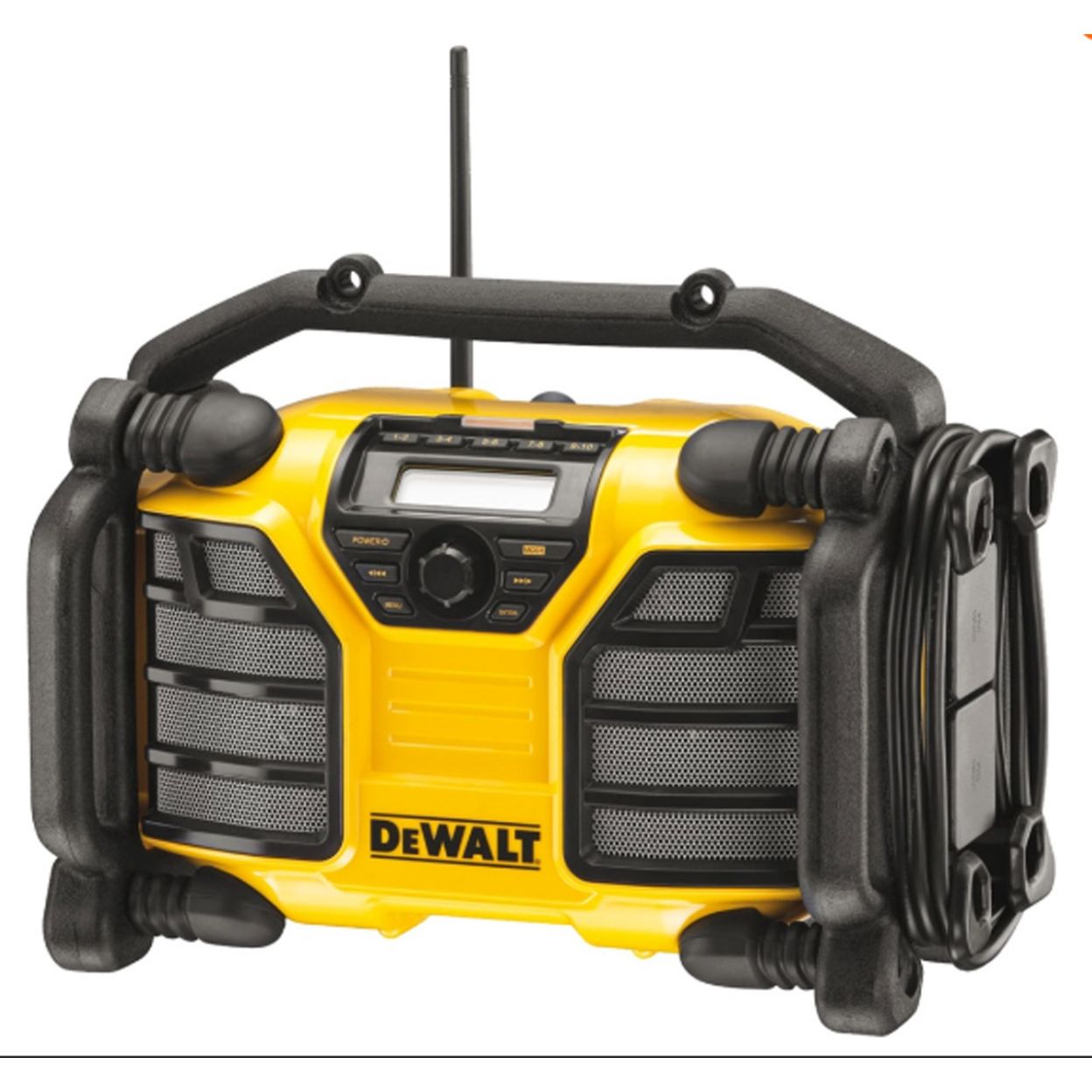 Зарядное устройство DEWALT, с радиоприемником, 10.8-18 В, 2 А, DCR017