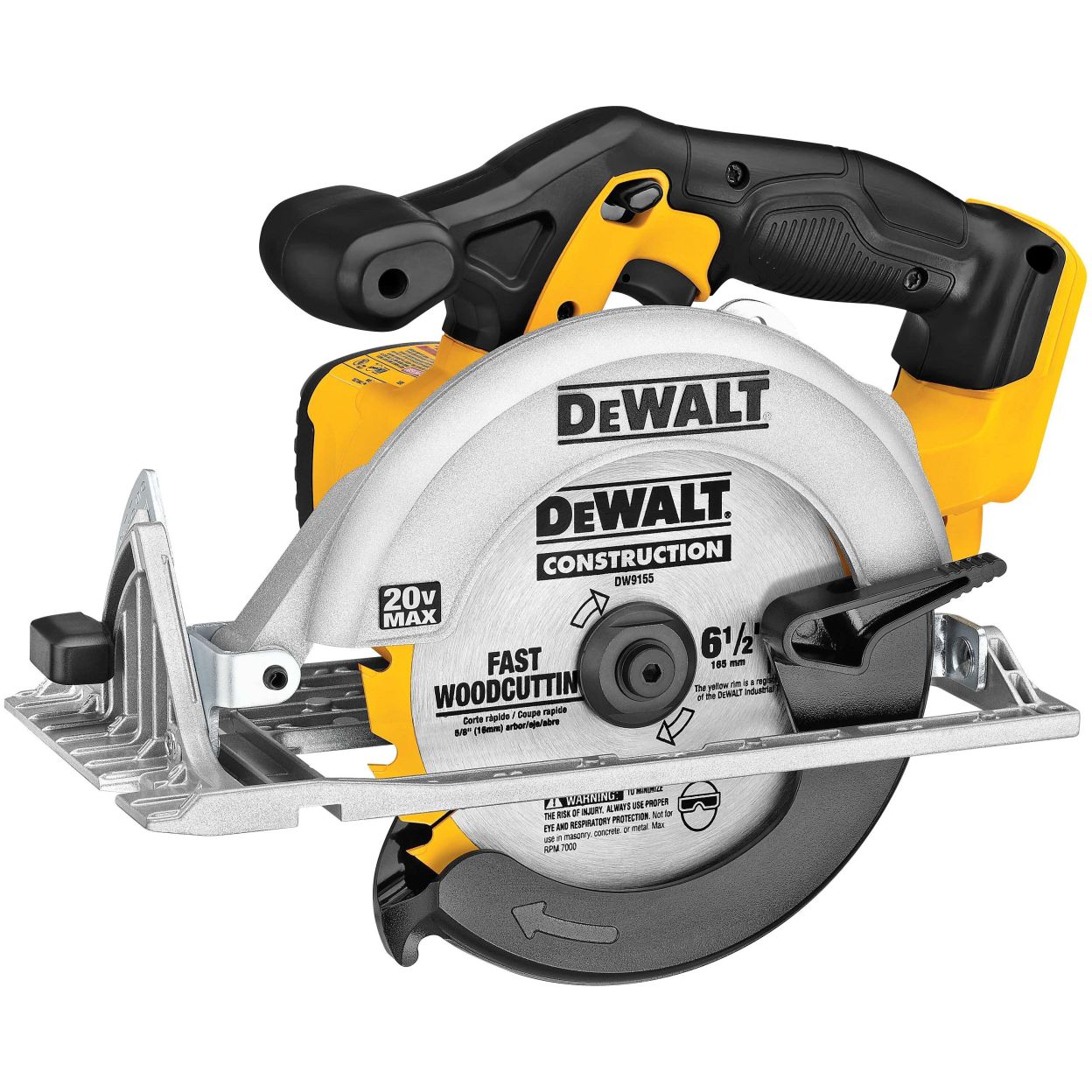 Аккумуляторная дисковая пила DEWALT DCS391BP1, 20 В, 165 мм, 5150 об/мин, с АКБ 5 Ач и ЗУ (DCS391BP1-XJ)