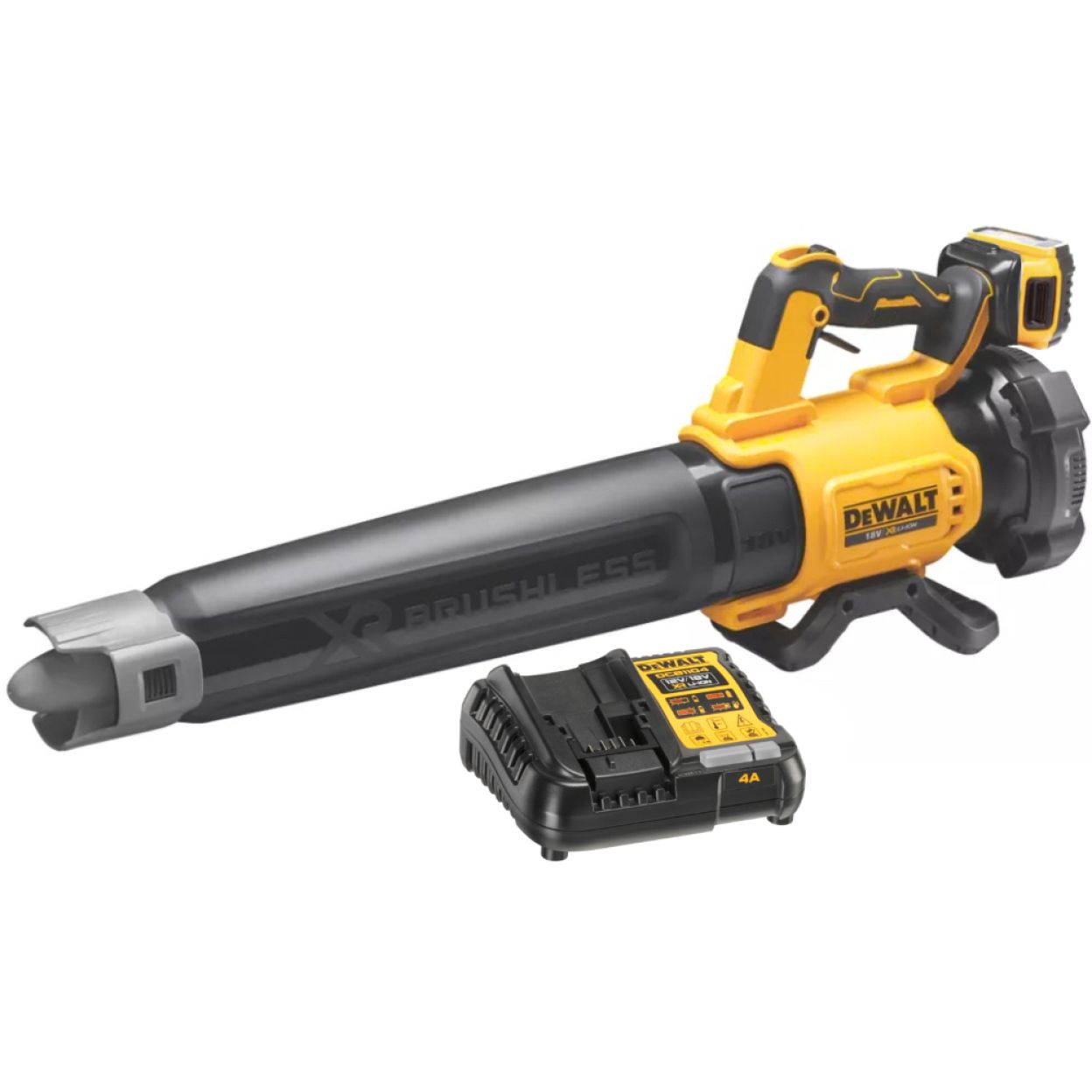 Аккумуляторная воздуходувка DEWALT DCMBL562P1, 18 В, 764 м³/ч, с АКБ 5 Ач и ЗУ (DCMBL562P1N-XJ)