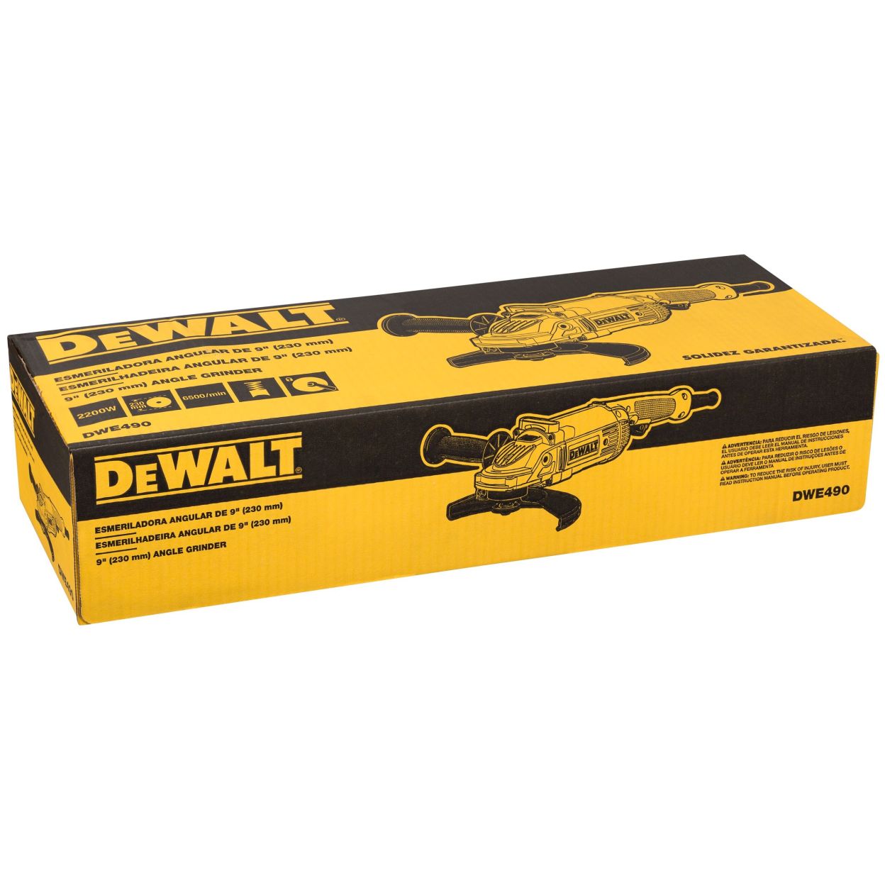 Угловая шлифмашина DEWALT DWE490, 2000 Вт, 230 мм, 6600 об/мин (DWE490-QS)