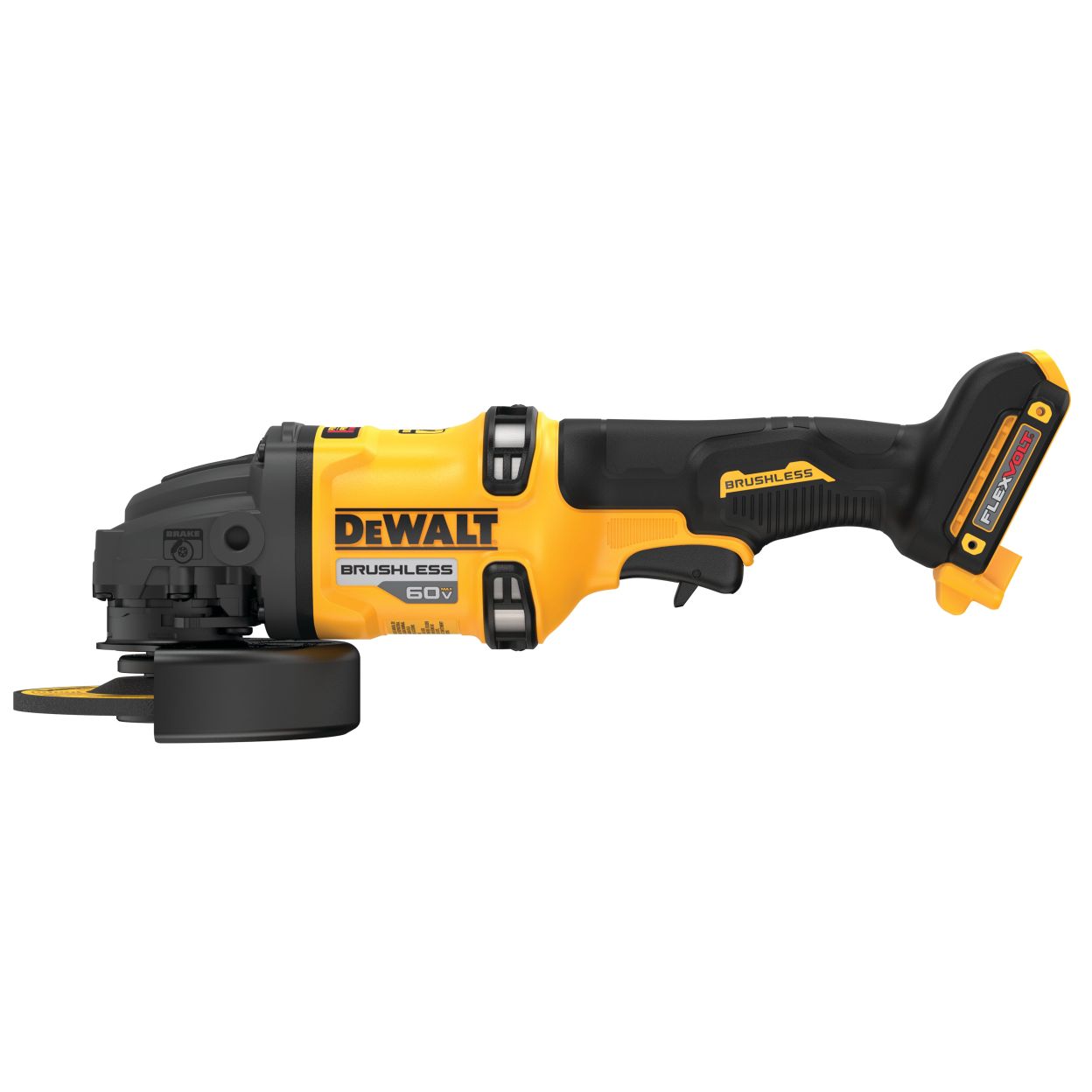 Аккумуляторная угловая шлифмашина DEWALT DCG418B, 60 В, 150 мм, 9000 об/мин, без АКБ и ЗУ (DCG418B-XJ)