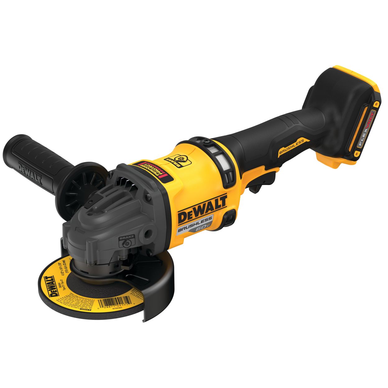 Аккумуляторная угловая шлифмашина DEWALT DCG418B, 60 В, 150 мм, 9000 об/мин, без АКБ и ЗУ (DCG418B-XJ)