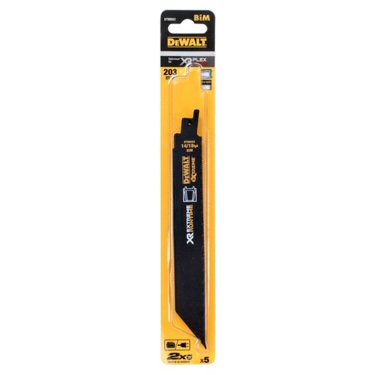 Набор пильных полотен DEWALT DT99552, по металлу, 5 шт. (DT99552-QZ)