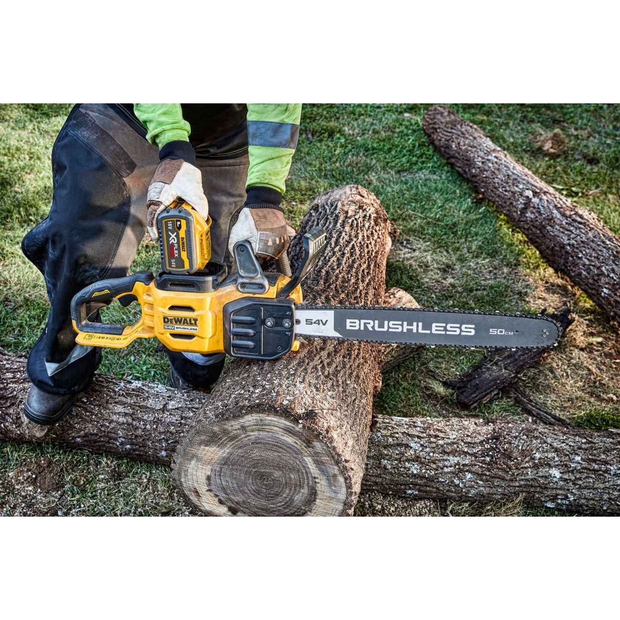Аккумуляторная цепная пила DEWALT DCMCS575N, 54 В, 50 см, 15 м/с, без АКБ и ЗУ (DCMCS575N-XJ)