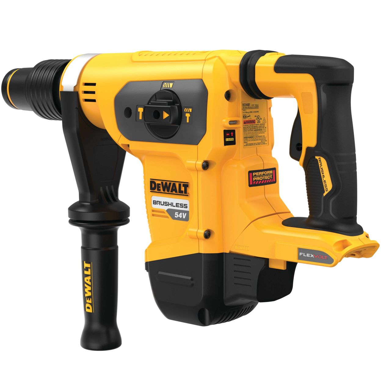 Аккумуляторный перфоратор DEWALT DCH481N, 54 В, 6.1 Дж, 3150 уд/мин, без АКБ и ЗУ (DCH481N-XJ)