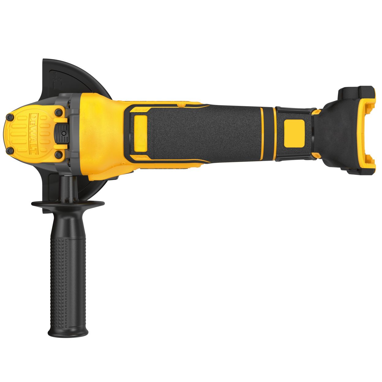Аккумуляторная угловая шлифмашина DEWALT DCG409P1T, 18/54 В, 125 мм, 9000 об/мин, с АКБ 5 Ач и ЗУ, в кейсе TSTAK (DCG409P1NT-XJ)