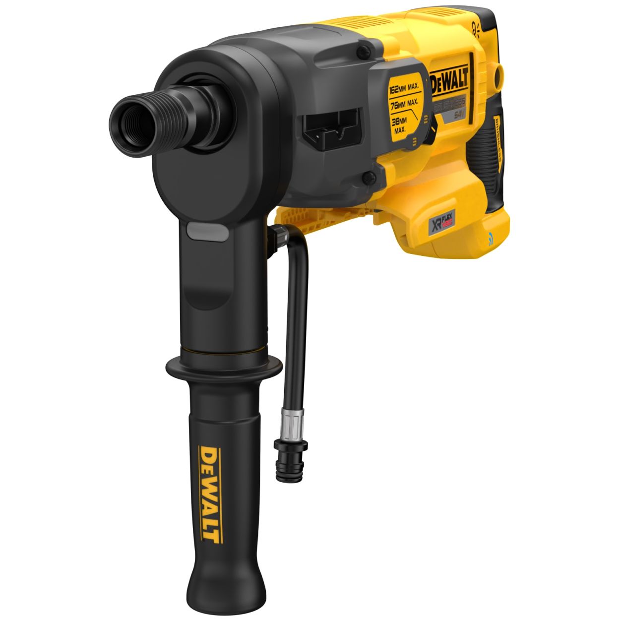 Аккумуляторная дрель алмазного сверления DEWALT DCD150X2, 54 В, 2500 об/мин, с 2 АКБ 3 Ач и ЗУ, в кейсе (DCD150X2-QW)