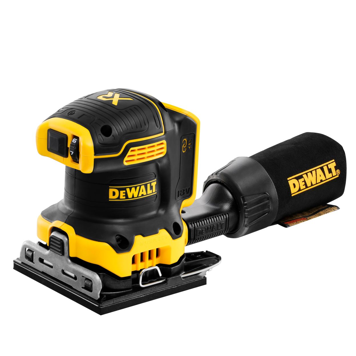 Аккумуляторная плоскошлифовальная машина DEWALT DCW200P1T, 18 В, 13500 кол/мин, с АКБ 5 Ач и ЗУ, в кейсе TSTAK (DCW200P1NT-XJ)