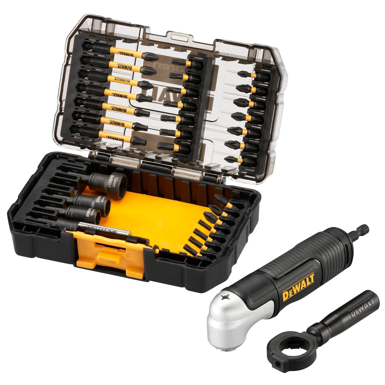 Набор бит и торцевых головок DEWALT McLaren Limited Edition DT70782, с торсионным адаптером, 33 шт. (DT70782-QZ)