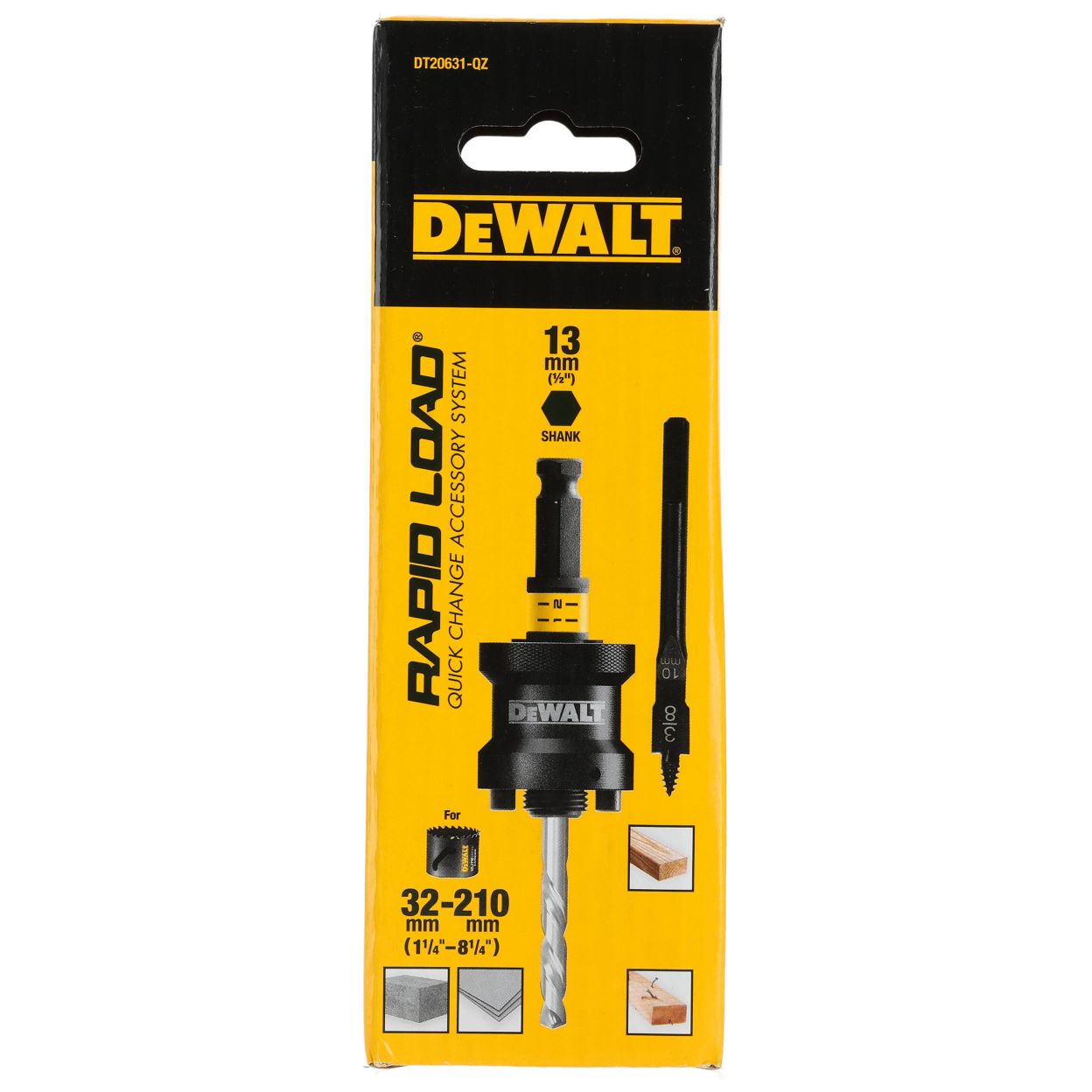 Адаптер для коронки со сверлом DEWALT DT20631, HEX, 13 мм