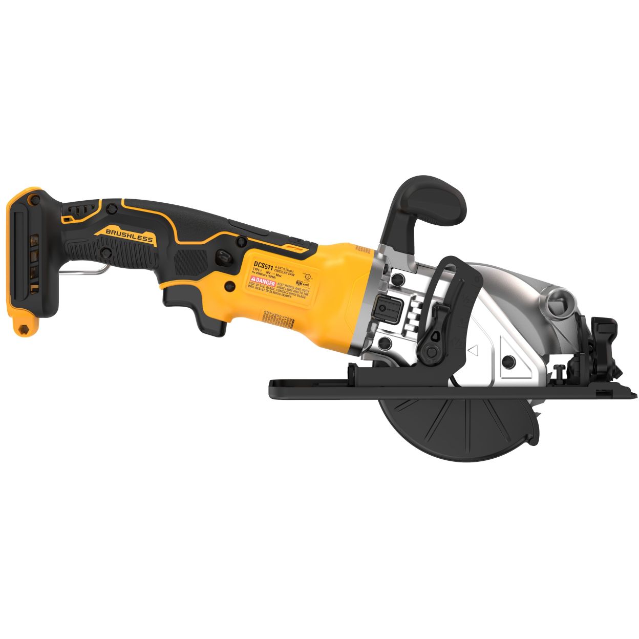 Аккумуляторная дисковая пила DEWALT DCS571B, 20 В, 115 мм, 4500 об/мин, без АКБ и ЗУ (DCS571B-XJ)