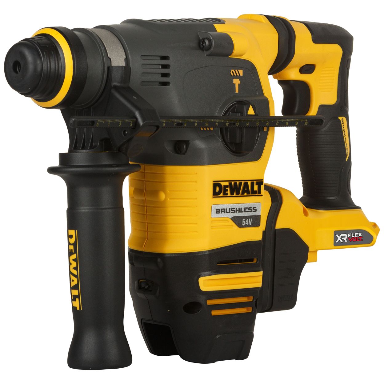 Аккумуляторный перфоратор DEWALT DCH333X2, 54 В, 3.5 Дж, 4480 уд/мин, с 2 АКБ 3 Ач и ЗУ, в кейсе TSTAK (DCH333X2-QW)
