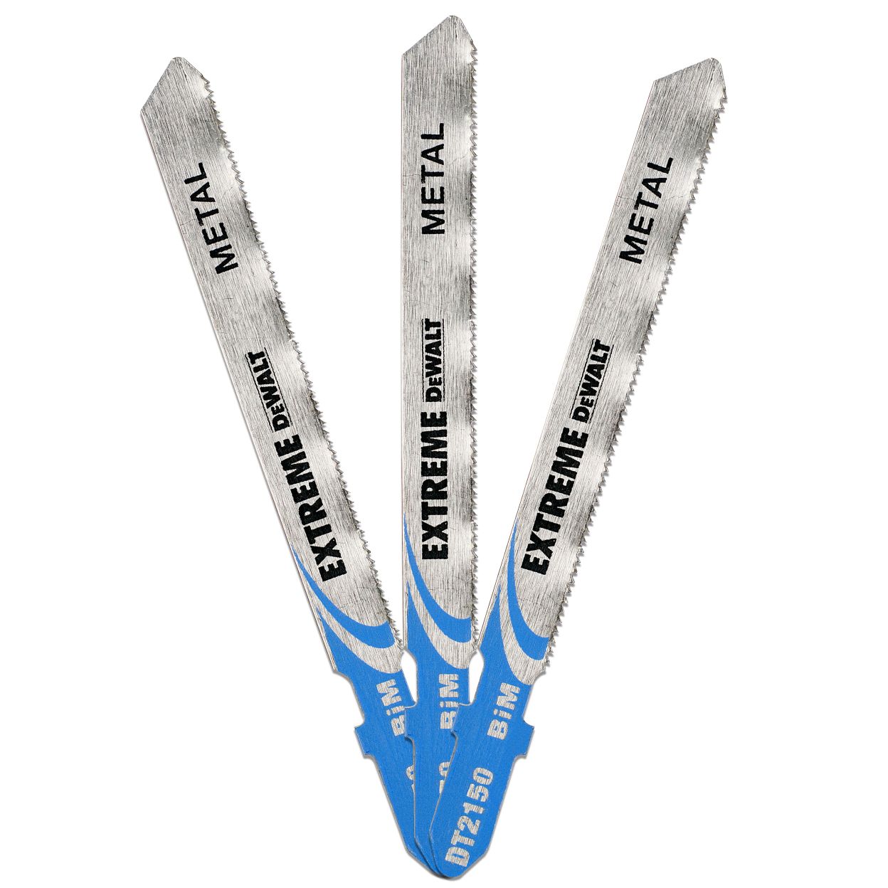 Пилка для лобзика DEWALT EXTREME DT2150, по металлу, BiM, 86 x 61 x 1 x 3 мм, T118AF, 3 шт.