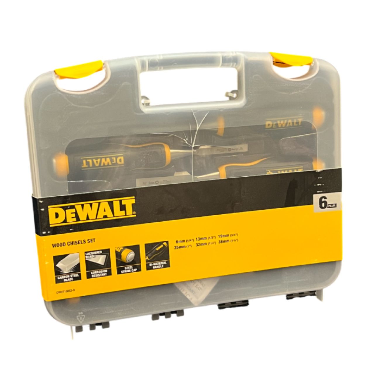 Набор стамесок DEWALT DWHT16852-9, 6-38 мм, 6 шт. (УЦЕНЕННЫЙ ТОВАР)