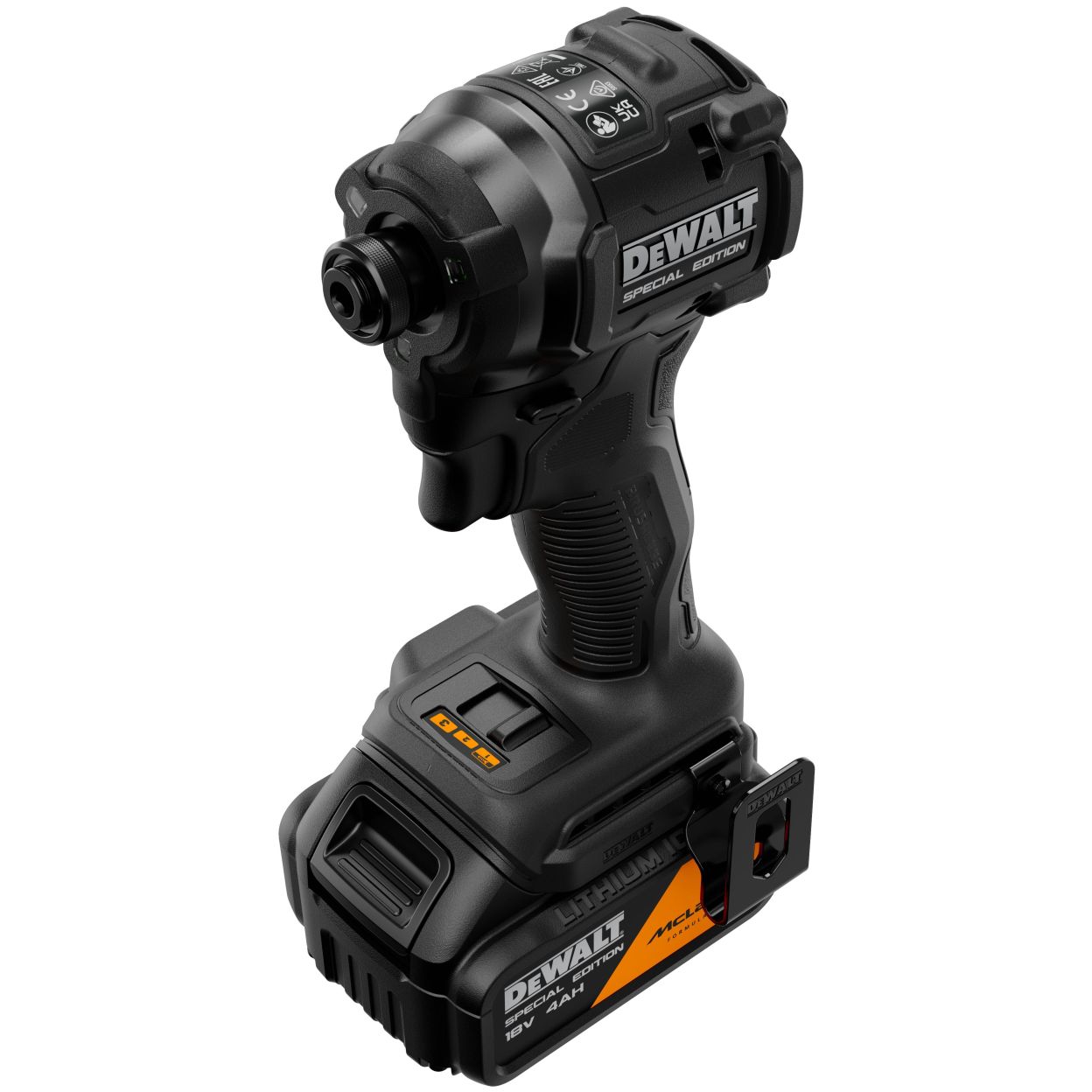 Аккумуляторный шуруповерт DEWALT McLaren Limited Edition DCF86MM1T, 18 В, 205 Нм, 3800 уд/мин, с АКБ 4 Ач и ЗУ, в кейсе TSTAK