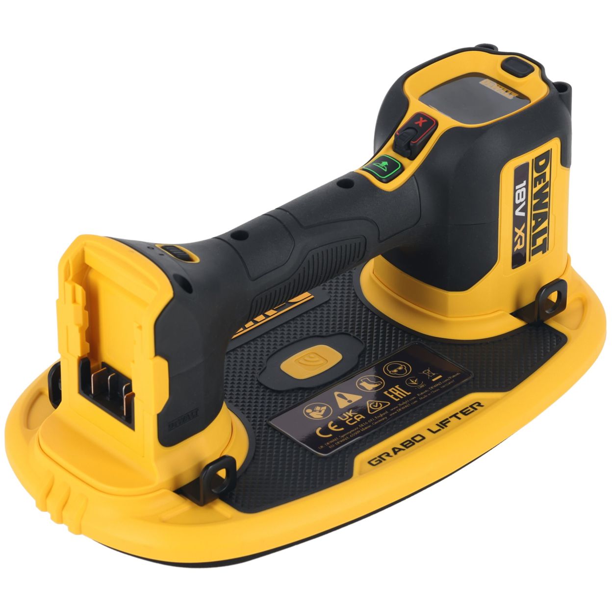 Аккумуляторный вакуумный подъемник DEWALT DCE590D1T, 18 В, до 120 кг, c АКБ 2 Ач и ЗУ, в кейсе (DCE590D1T-QW)