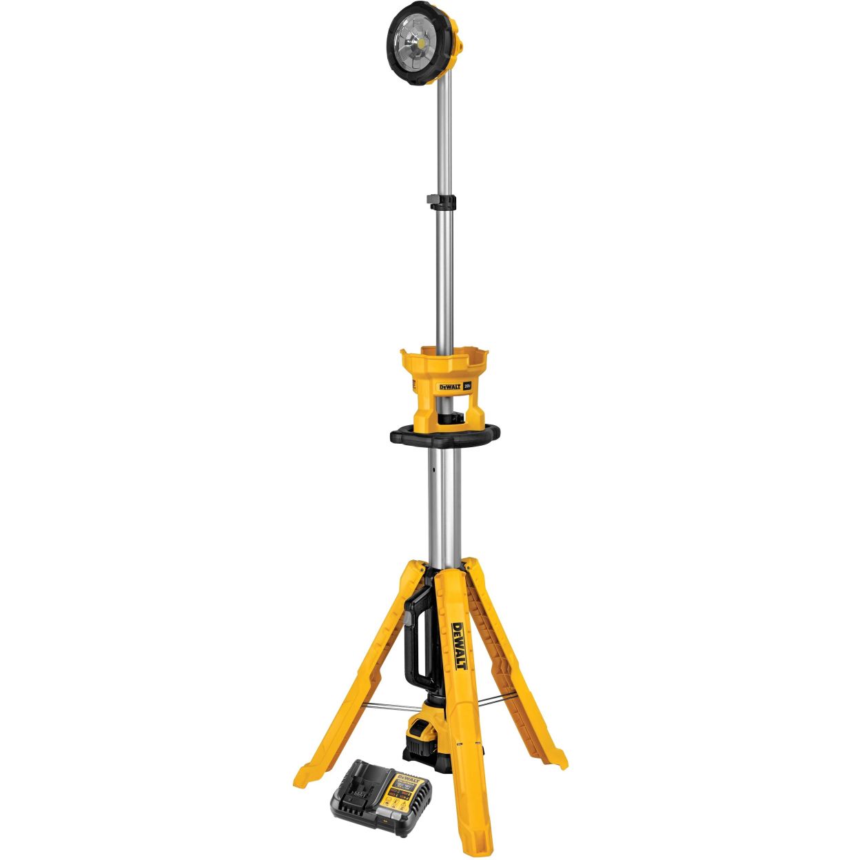 Аккумуляторная мачта освещения DEWALT DCL079P1, 20 В, 3000 лм, с АКБ 5 Ач и ЗУ (DCL079P1N-A9)