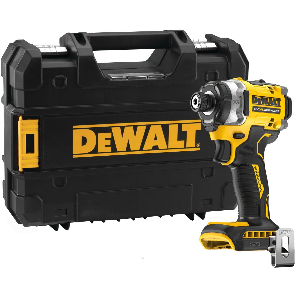 Аккумуляторный шуруповерт DEWALT DCF860NT, 18 В, 282 Нм, 4500 уд/мин, без АКБ и ЗУ, в кейсе TSTAK (DCF860NT-XJ)