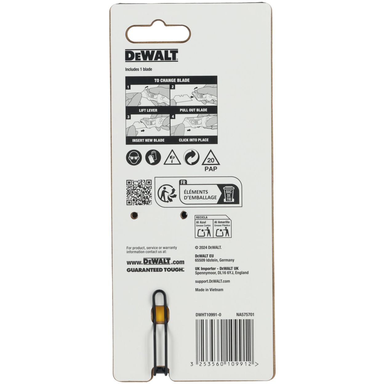 Нож DEWALT DWHT10991-0, складной