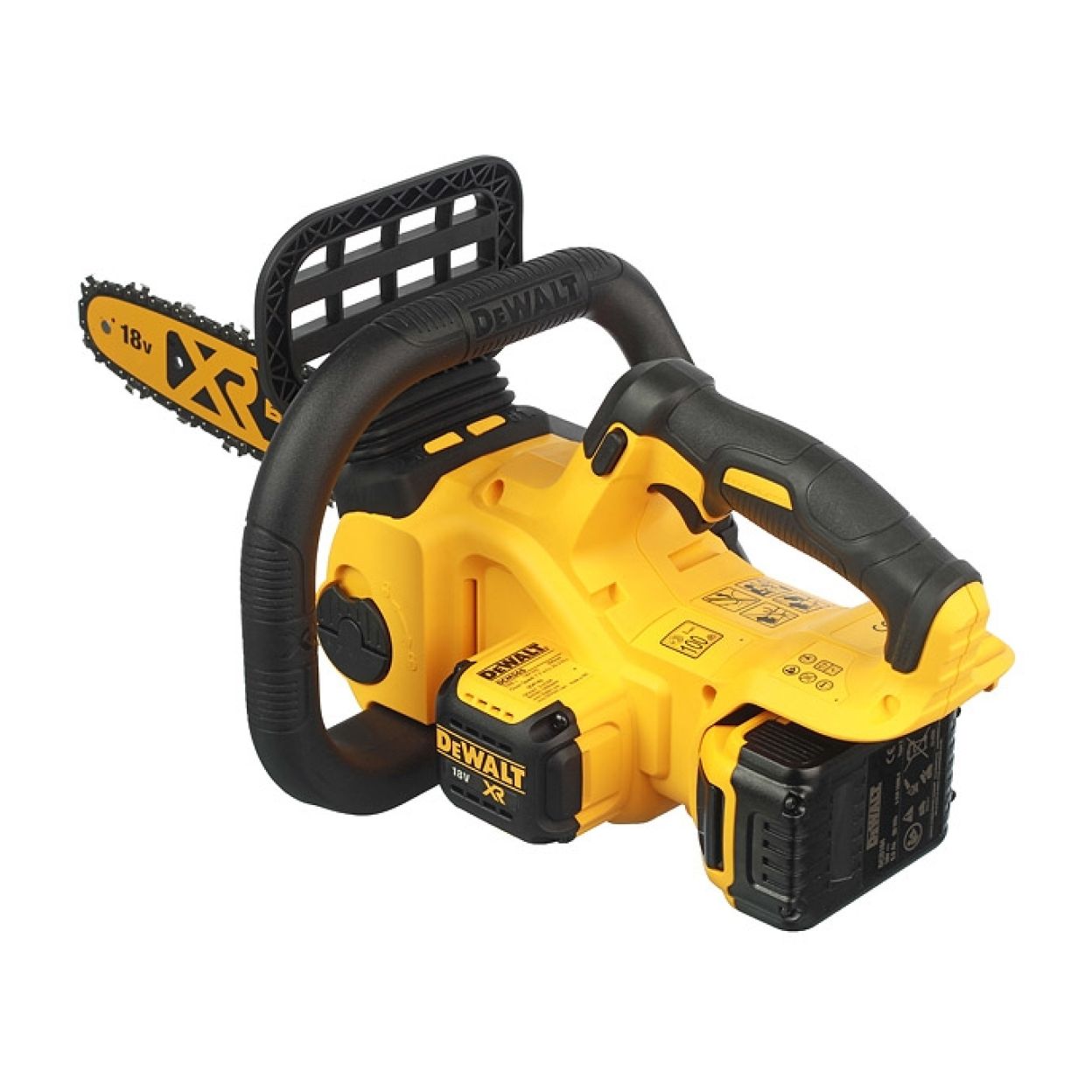 Аккумуляторная цепная пила DEWALT DCM565P1, 18 В, 30 см, 7.7 м/с, с АКБ 5 Ач и ЗУ (DCM565P1-QW)