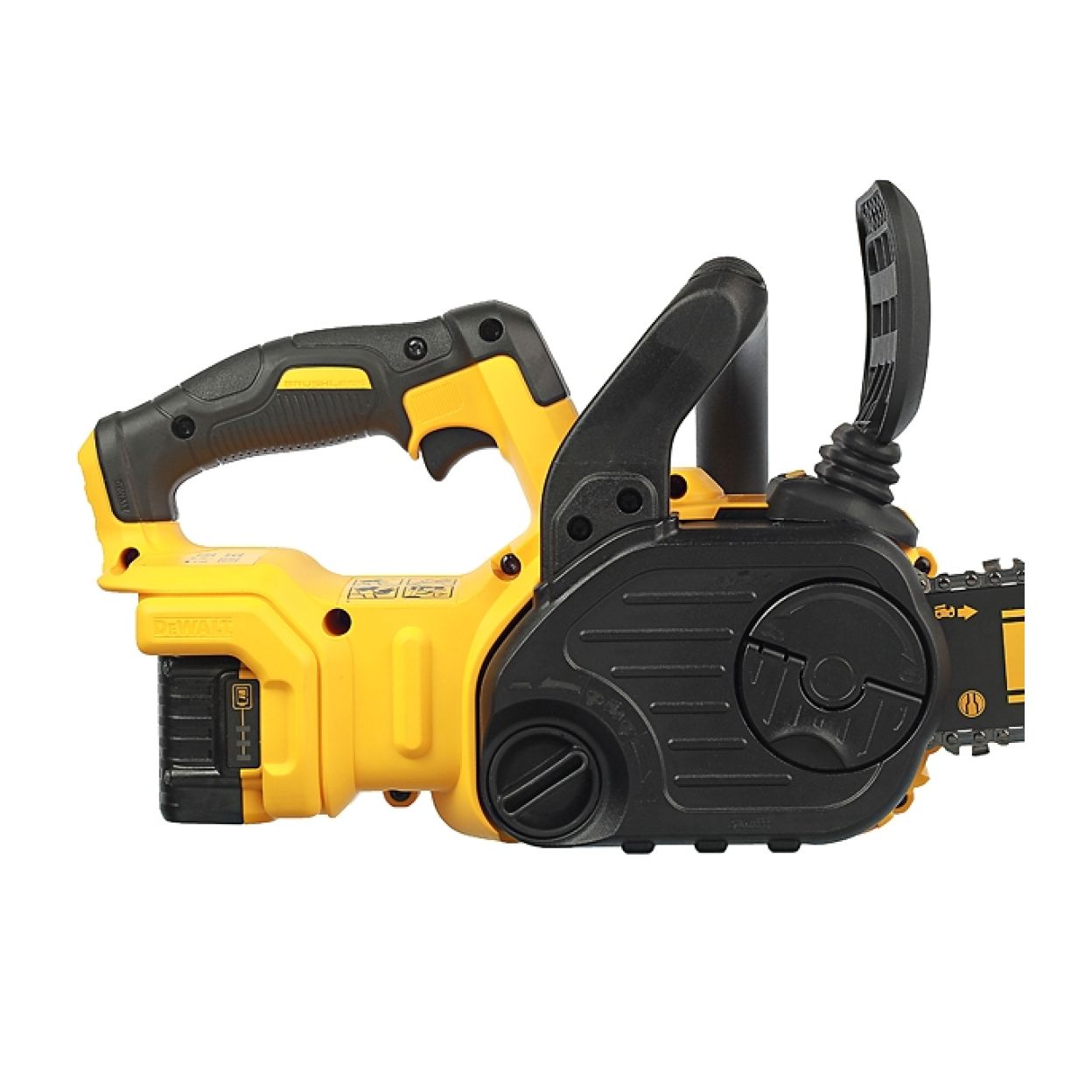 Аккумуляторная цепная пила DEWALT DCM565P1, 18 В, 30 см, 7.7 м/с, с АКБ 5 Ач и ЗУ (DCM565P1-QW)
