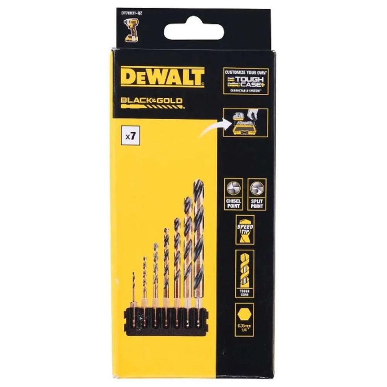 Набор сверл по дереву DEWALT DT70831, 2-10 мм, 7 шт. (DT70831-QZ)