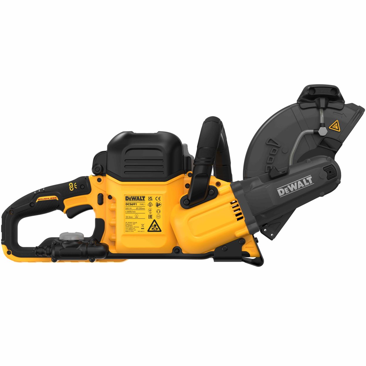 Аккумуляторная отрезная машина DEWALT DCS691N, 54 В, 230 мм, 6600 об/мин, без АКБ и ЗУ