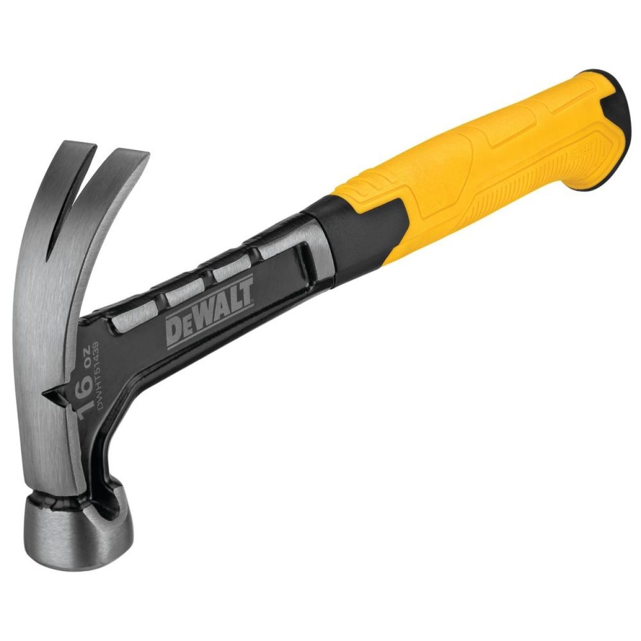 Молоток с закруглённым гвоздодёром DEWALT, 454 г (DWHT51439-0)