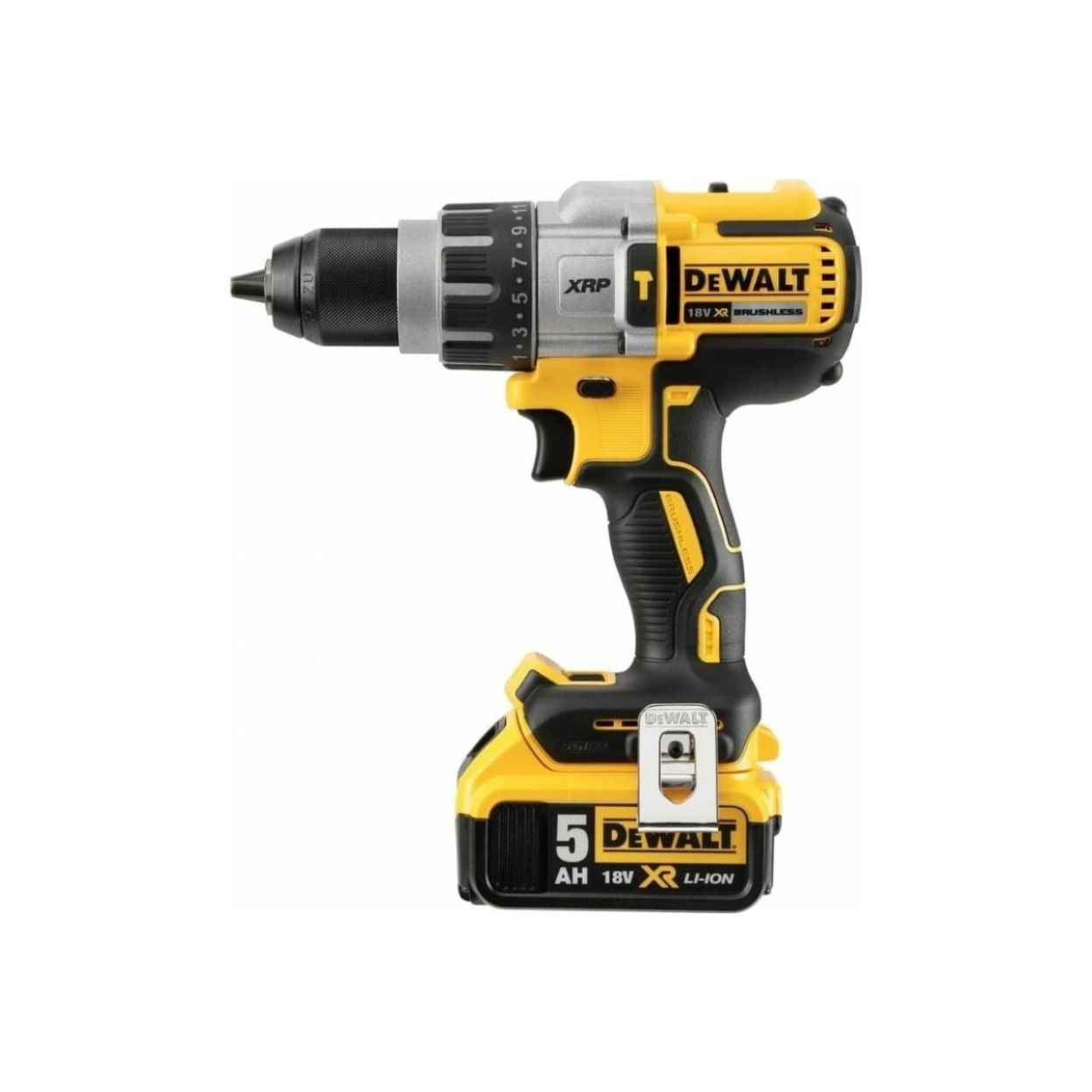 Бесщеточная дрель-шуруповерт DEWALT DCD996TP2 XRP 18В, 2 АКБ 5.0 Ач + 1 АКБ XR Li-Ion 6.0 Ач