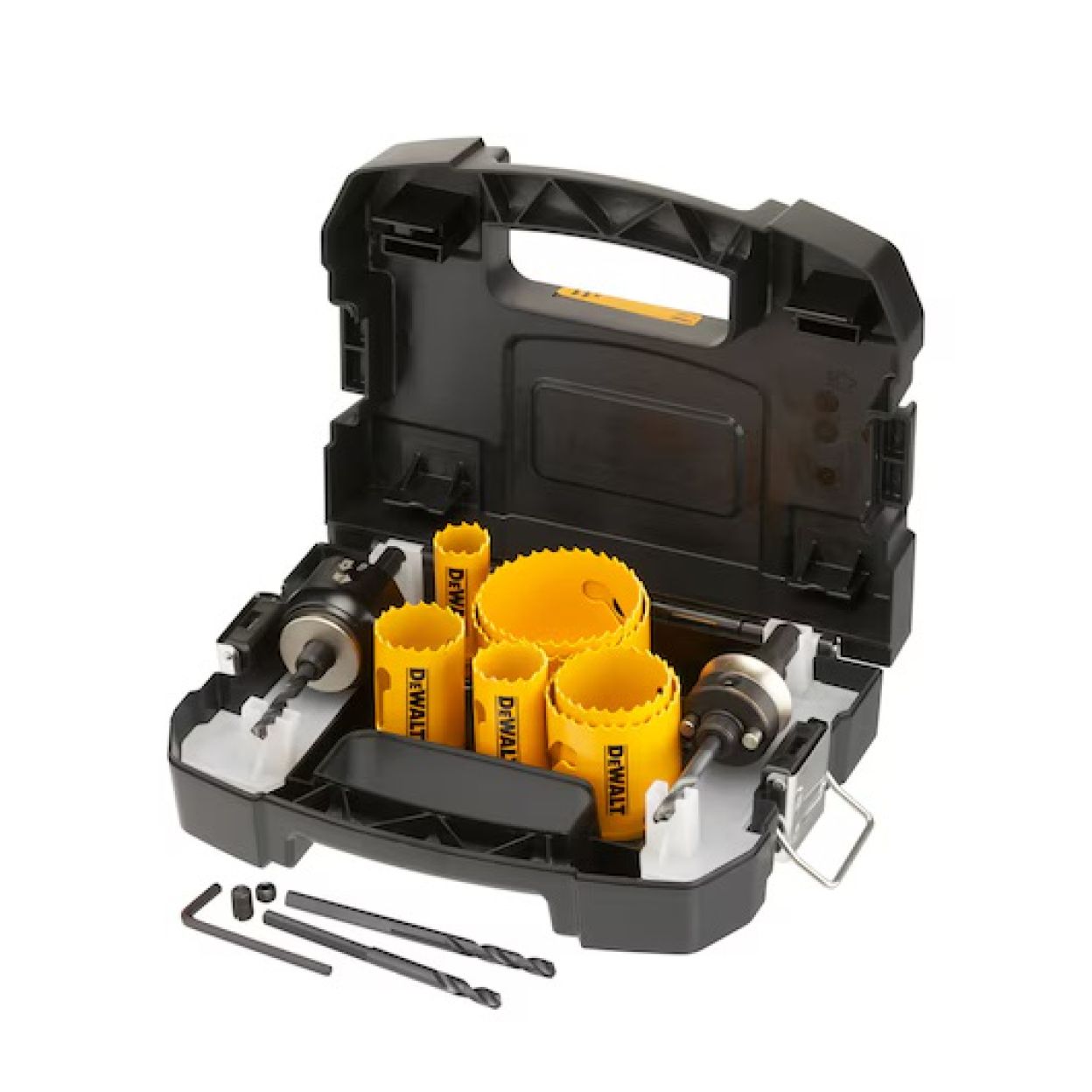 Набор коронок по мультиматериалу и пилотных сверл DEWALT DT90353, 22 - 68 мм, 11 шт. (DT90353-QZ)