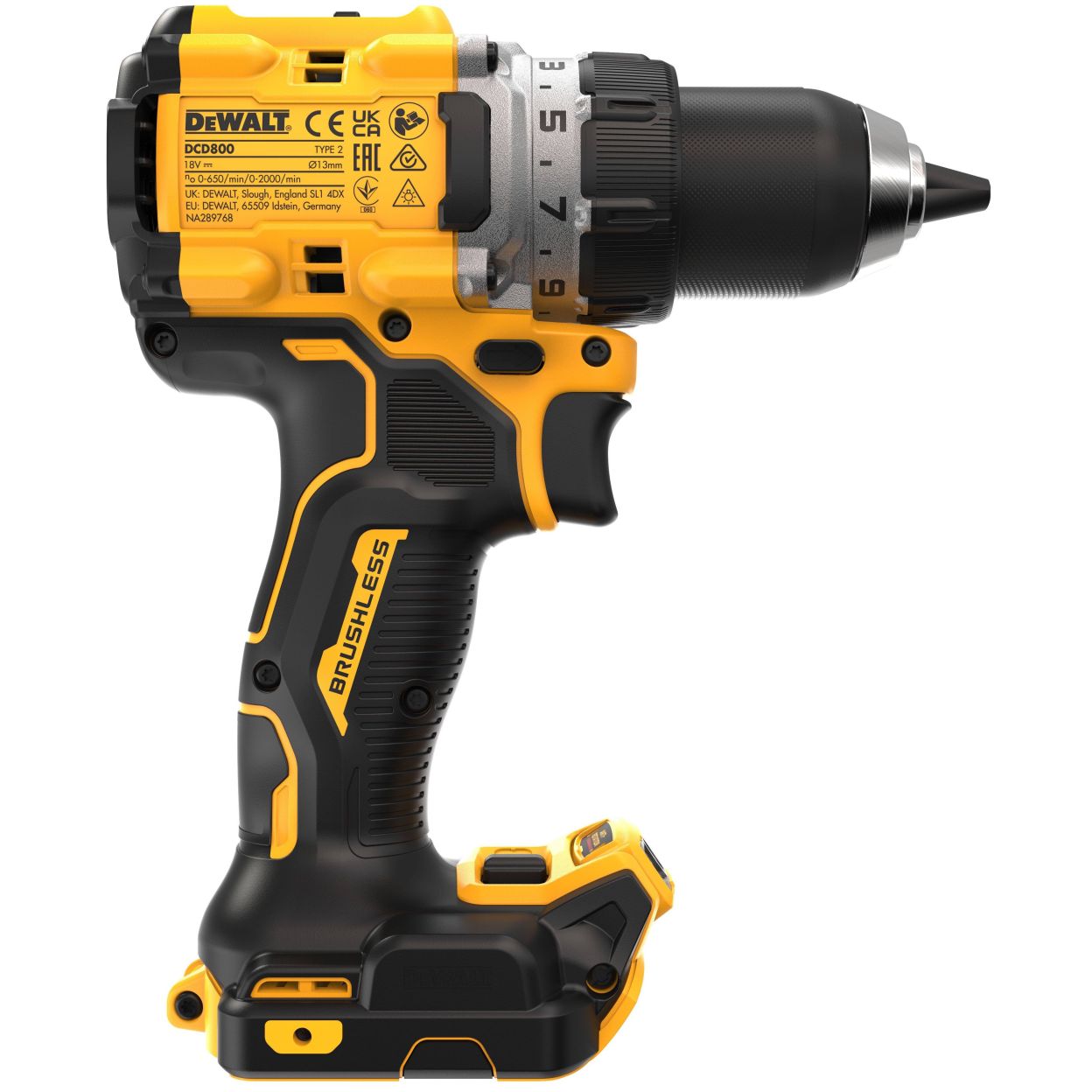 Аккумуляторный набор DEWALT DCK2051P2T, 18 В: дрель-шуруповерт DCD800 + шуруповерт DCF850, с 2 АКБ 5 Ач и ЗУ, в кейсе TSTAK