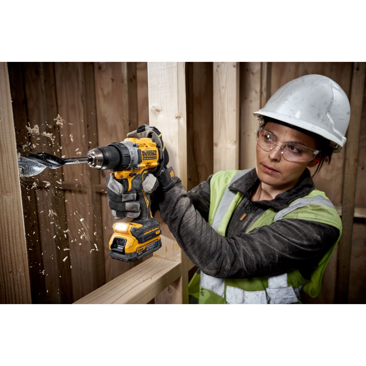 Аккумуляторный набор DEWALT DCK2051P2T, 18 В: дрель-шуруповерт DCD800 + шуруповерт DCF850, с 2 АКБ 5 Ач и ЗУ, в кейсе TSTAK