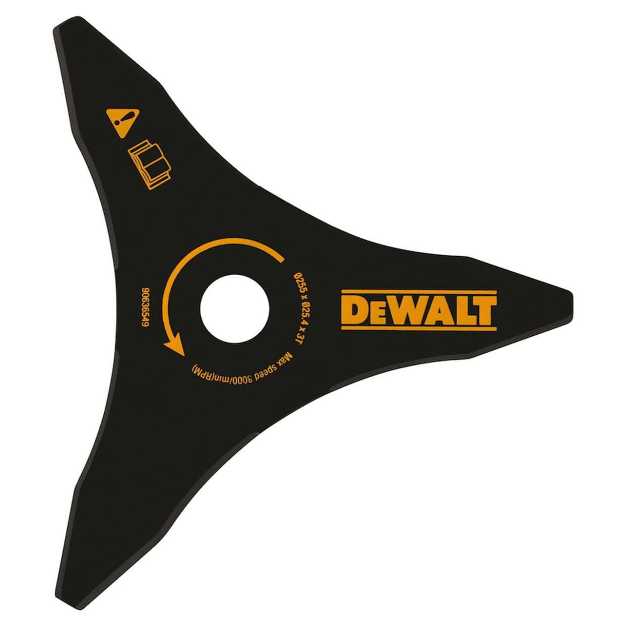 Нож для косы 3-х лучевой DEWALT DT20653 25,5 см, для DCM571N