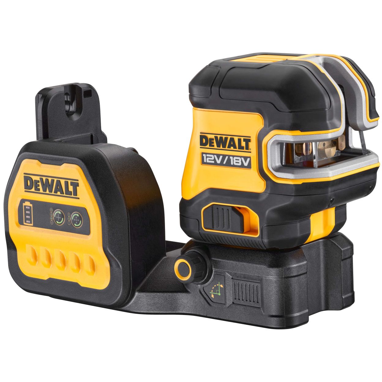 Аккумуляторный лазерный построитель плоскостей DEWALT DCE825D1G18, 12/18 В, зеленый луч, 30 м, с АКБ 2 Ач и ЗУ, в кейсе TSTAK