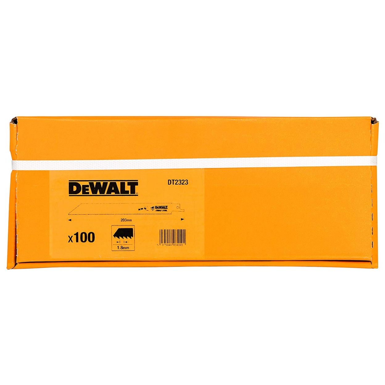 Полотно DEWALT DT2323, по металлу для сабельных пил биметаллическое, BiM, 203 x 1.8 мм, S1122BF, 100 шт.
