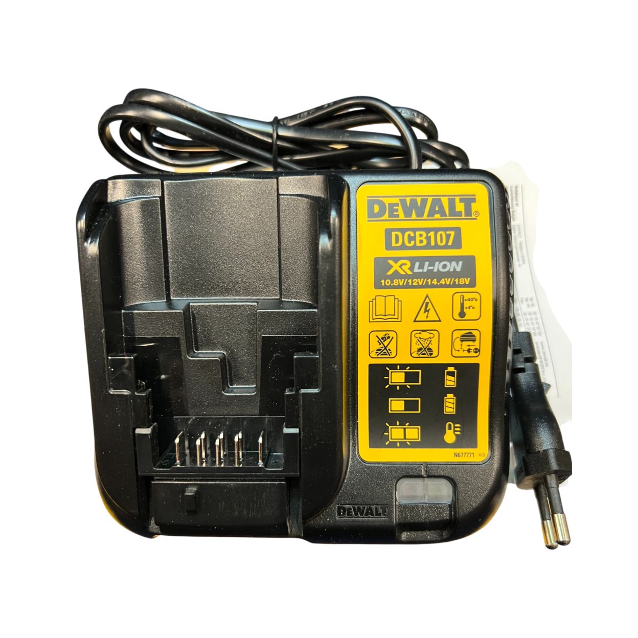 Зарядное устройство DEWALT DCB107, 12/14.4/18 В, 1.25 A (УЦЕНЕННЫЙ ТОВАР) (DCB107-XJ/U)