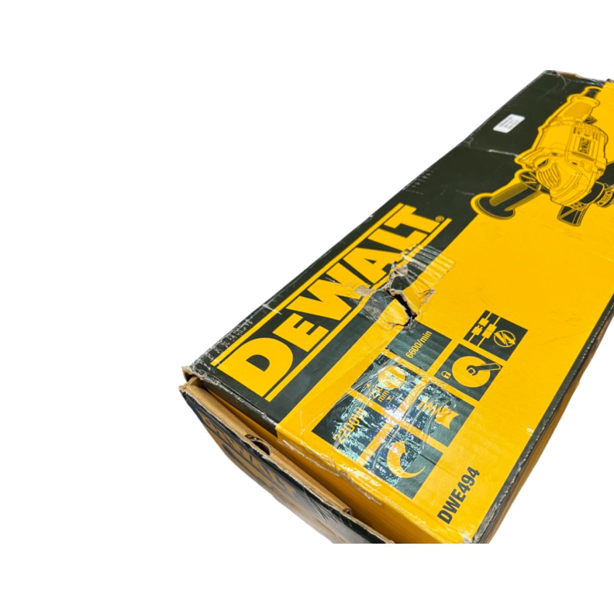 Угловая шлифмашина DEWALT DWE494, 2200 Вт, 230 мм, 6600 об/мин, (УЦЕНЕННЫЙ ТОВАР) (DWE494-QS/U)