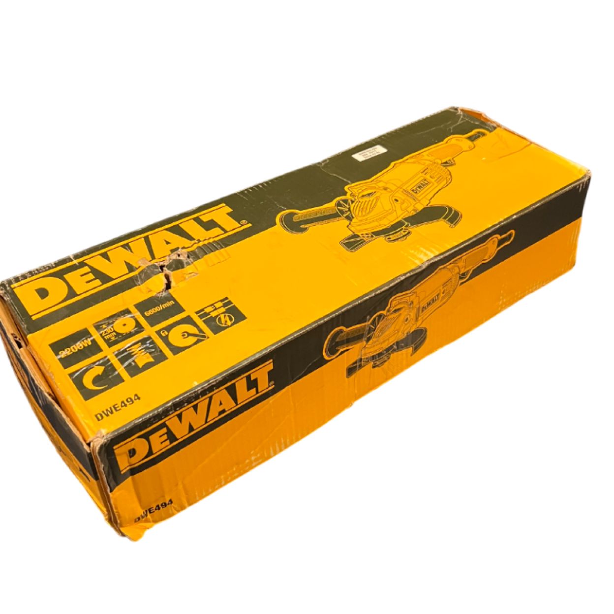 Угловая шлифмашина DEWALT DWE494, 2200 Вт, 230 мм, 6600 об/мин, (УЦЕНЕННЫЙ ТОВАР) (DWE494-QS/U)